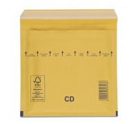 Конверт бандерольний для CD-дисків 180 х 160 крафт коричневий з відривною стрічкою 200 штук