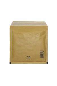 Конверт бандерольний для CD-дисків 180 х 160 крафт коричневий з відривною стрічкою 100 штук.