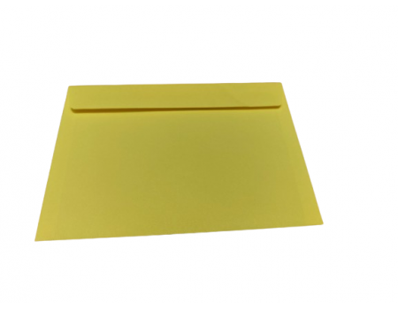 Конверт С6 мокроклеющийся желтый (100 шт. в уп.) 114 х 162 мм.