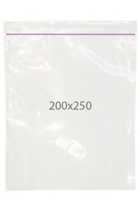 Пакет с замком zip (200х250) 100 шт