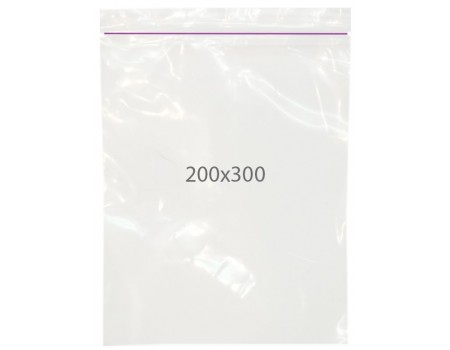 Пакет с замком zip (200х300) 100 шт
