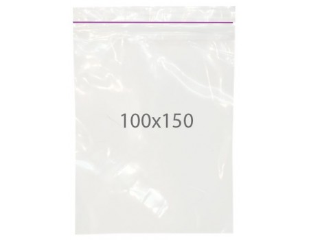 Пакет с замком zip (100х150) 100 шт